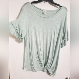 Flutter sleeve tee